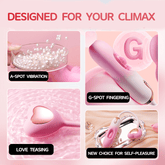 Huevo vibrador hueco en forma de corazón que golpea y vibra